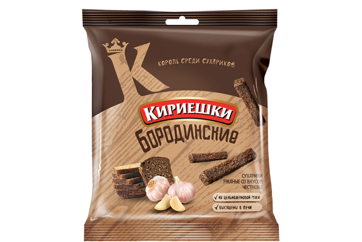 Сухарики со вкусом чеснока «Кириешки», 40 г - купить по цене ...