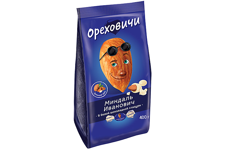 «Ореховичи», конфета «Миндаль Иванович» в белой глазури, 400 г