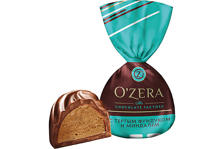 «O'Zera», конфеты с фундуком и миндалем (упаковка 1 кг)