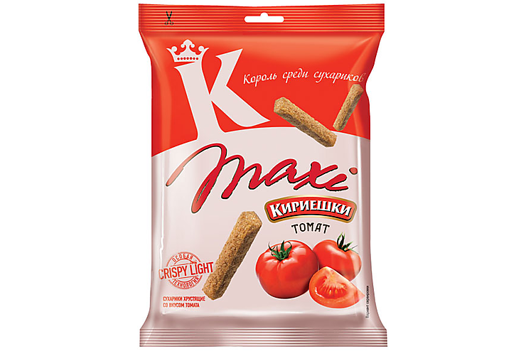 «Кириешки Maxi», сухарики со вкусом томата, 60 г
