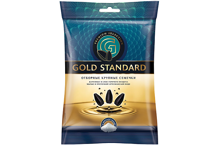 «Gold Standart», семечки крупные, жареные, солёные, 100 г