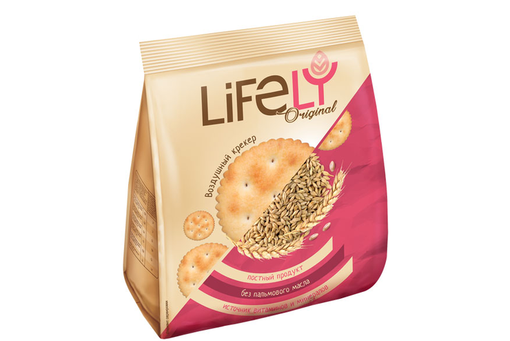 «LifeLY», крекер Original с малым добавлением соли, 180 г
