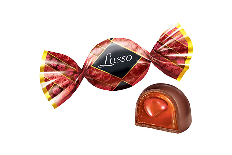 Конфета «Lusso» со вкусом грейпфрута (упаковка 1 кг)
