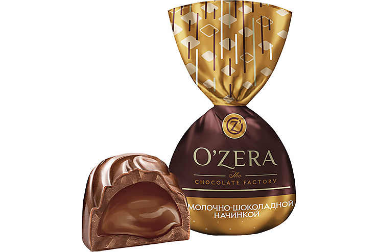 «O'Zera», конфеты с молочно-шоколадной начинкой (упаковка 1 кг)