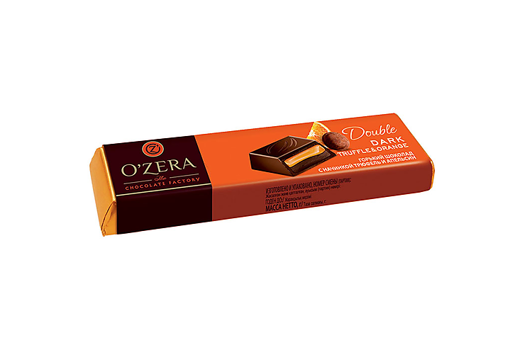 «O'Zera», шоколадный батончик Double Dark Truffle & Orange, 47 г