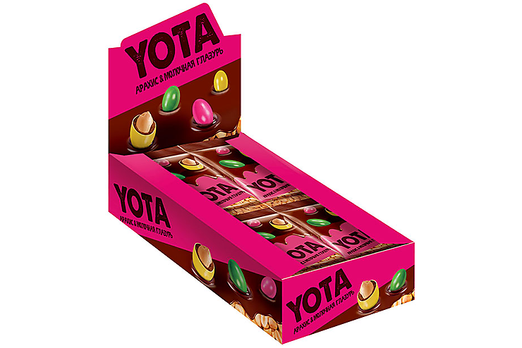«Yota», драже арахис в молочно-шоколадной и сахарной глазури, 40 г