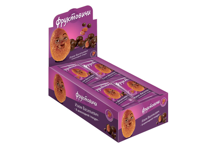 «Фруктовичи», драже «Изюм Васильевич» в шоколадной глазури, 50 г