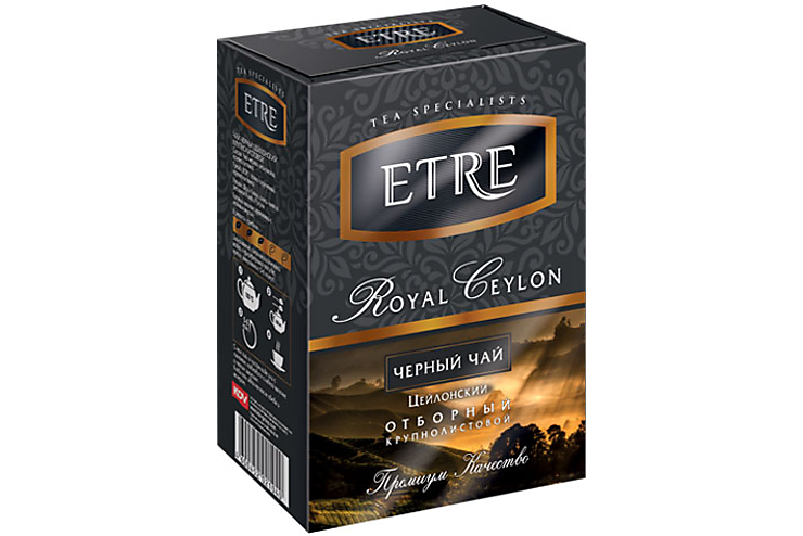 «ETRE», royal Ceylon чай черный цейлонский отборный, крупнолистовой, 100 г