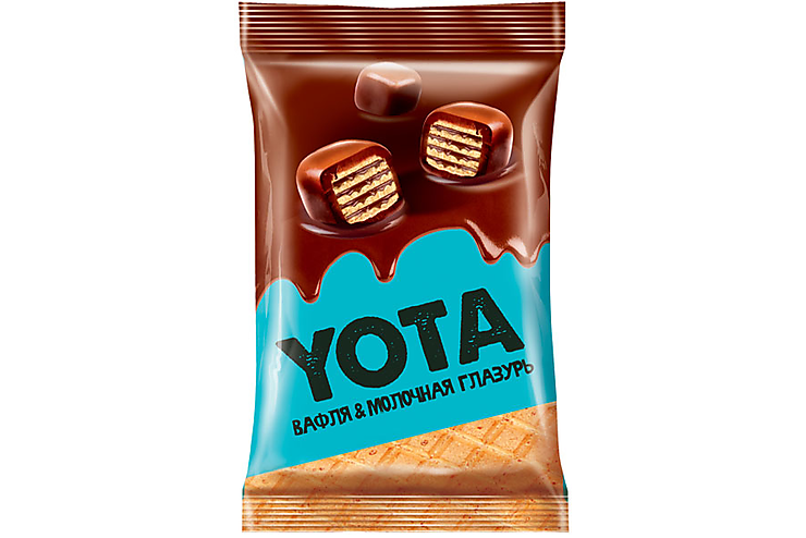 «Yota», вафля в молочно-шоколадной глазури, 150 г