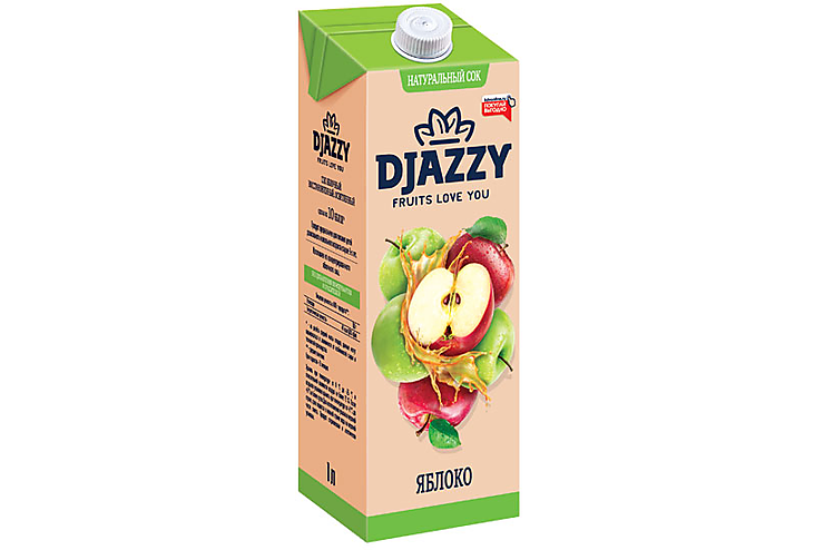 «Djazzy», сок яблочный, 1л