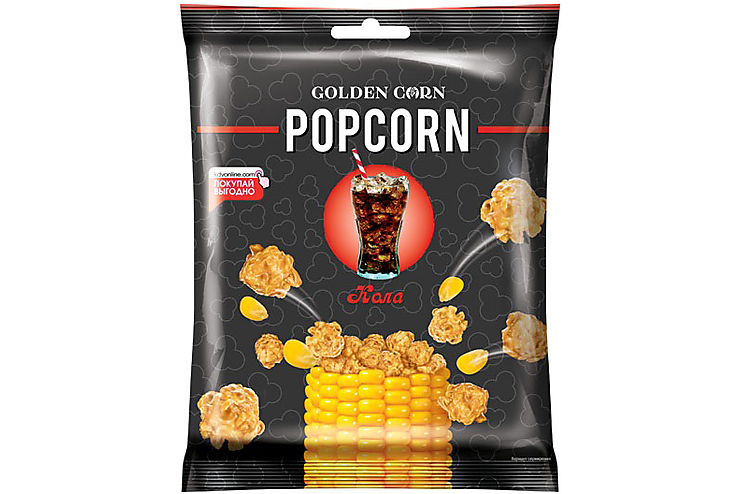 «Golden Corn», попкорн со вкусом колы, 100 г