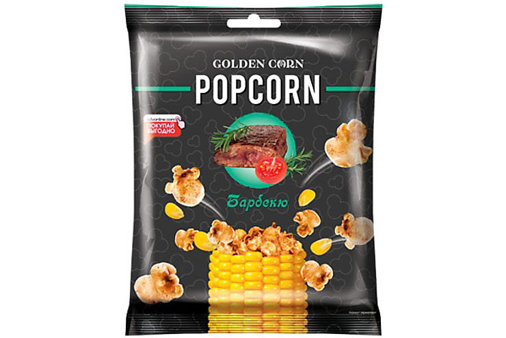 «Golden Corn», попкорн со вкусом барбекю, 35 г