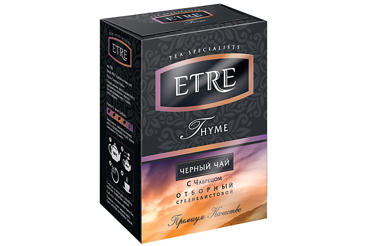 «ETRE», thyme чай черный с чабрецом, 100 г