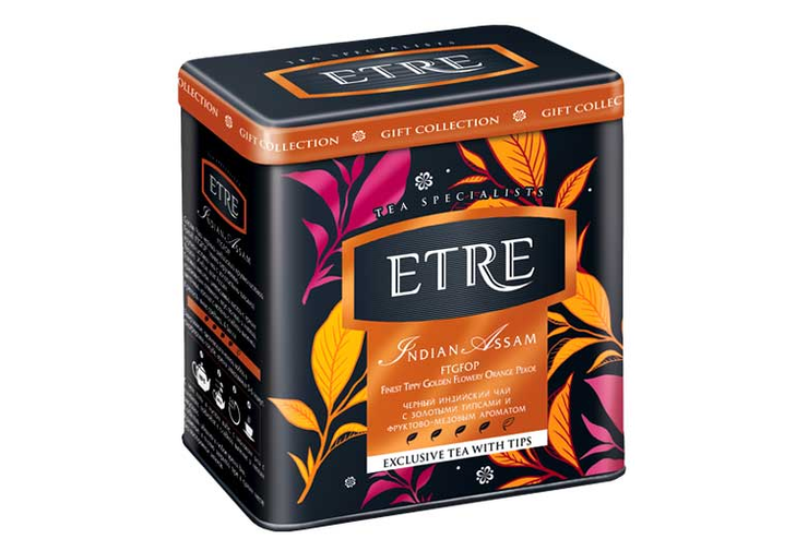 «ETRE», indian  Assam чай черный индийский в жестяной банке, 100 г