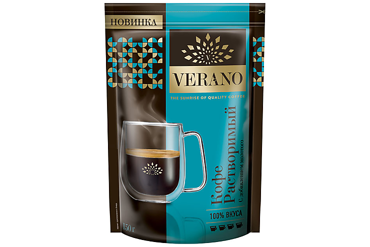 «Verano», кофе растворимый с добавлением молотого, 150 г