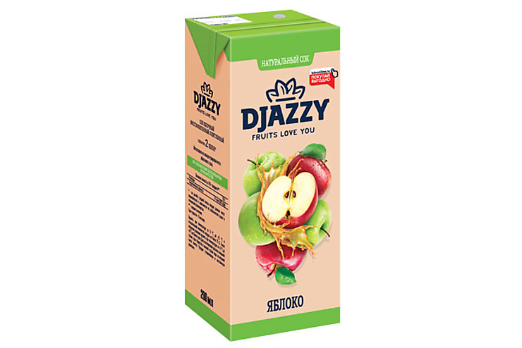 «Djazzy», сок яблочный, 200 мл