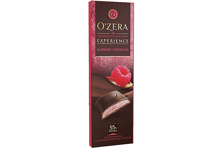 «O'Zera», шоколад Raspberry Cheesecake, 93 г