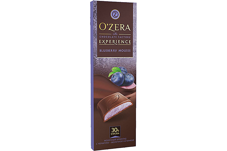 «O'Zera», шоколад Blueberry Mousse, 93 г