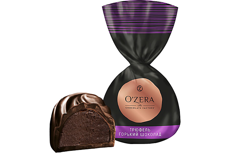 «O'Zera», конфеты трюфель горький шоколад (упаковка 1 кг)