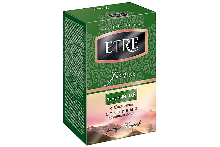 «ETRE», jasmine чай зеленый с жасмином, крупнолистовой, 100 г