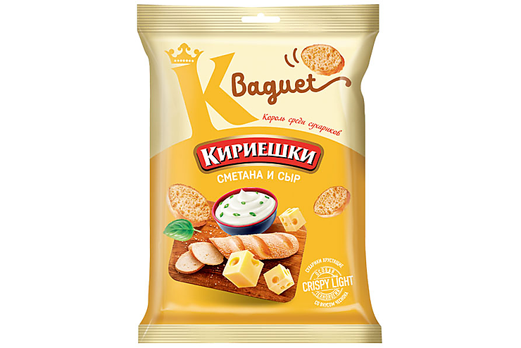 «Кириешки Baguet», сухарики со вкусом сметаны и сыра, 50 г