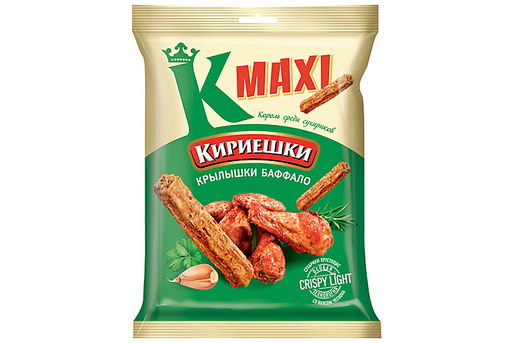 «Кириешки Maxi», сухарики со вкусом крылышек Баффало, 60 г
