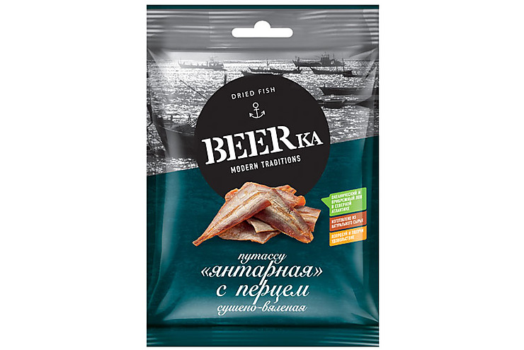 «Beerka», путассу с перцем сушёно-вяленая, 25 г