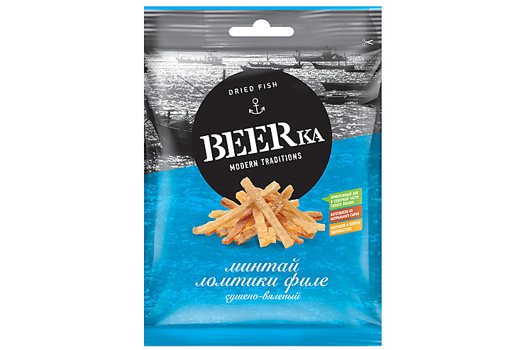 «Beerka», минтай сушёно-вяленый, 70 г