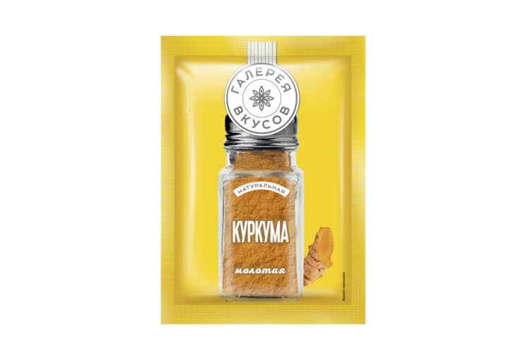 Куркума «Галерея вкусов» молотая, 20 г Куркума «Галерея вкусов» молотая, 20 г