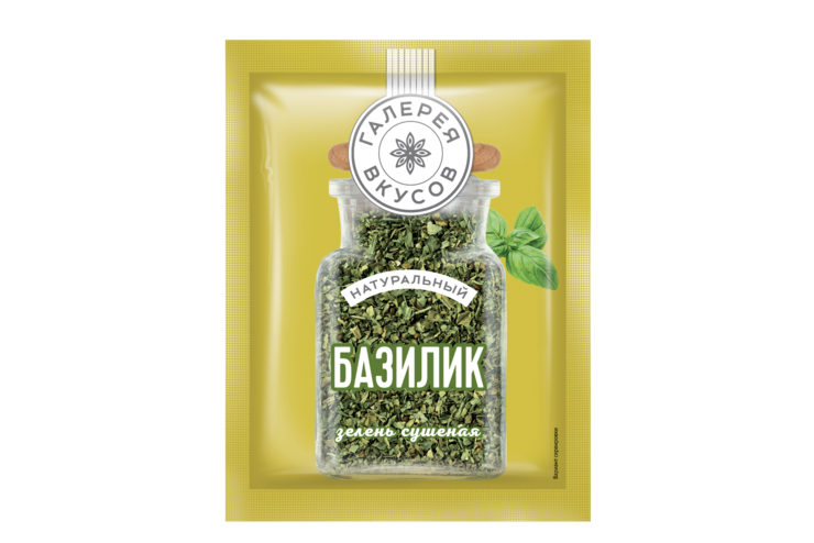 Базилик «Галерея вкусов» сушеный, 7 г Базилик «Галерея вкусов» сушеный, 7 г