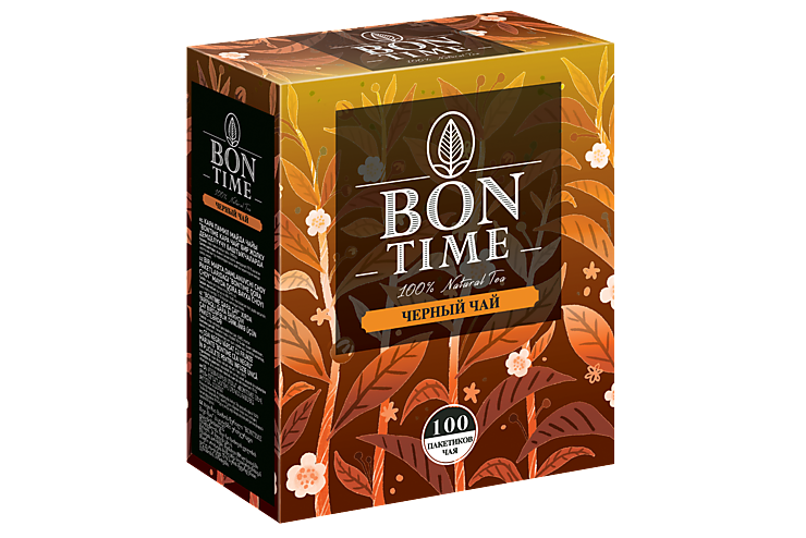 Чай черный «Bontime» 100 пакетиков, 200 г