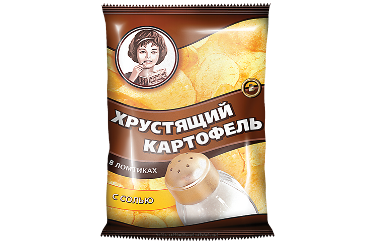 Чипсы «Хрустящий картофель» с солью, 160 г