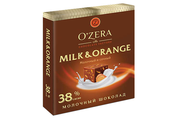 Шоколад молочный «O'Зera» Milk & Orange, 90 г