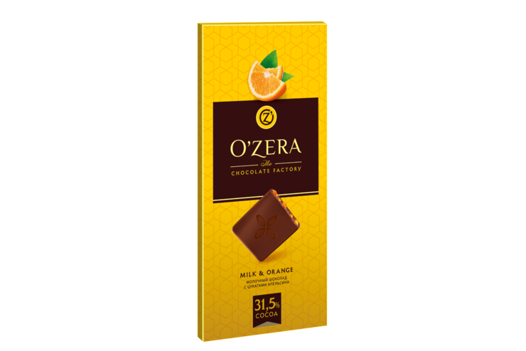 Шоколад молочный «O'Zera» Milk & Orange, 100 г Шоколад молочный «O'Zera» Milk & Orange, 100 г