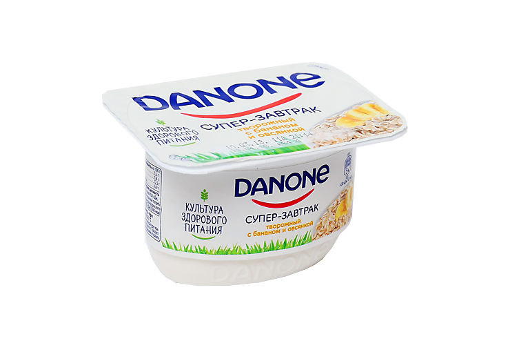 Творожный продукт 3.2% «Danone» с бананом и овсянкой, 130 г