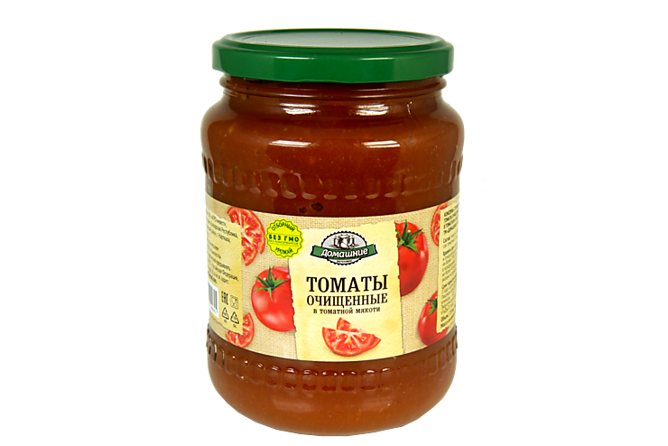 Томаты очищенные «Домашние заготовки» в томатной мякоти, 720 мл