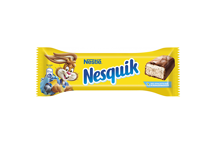 Батончик «Nesquik» шоколадный с какао-нугой, 43 г