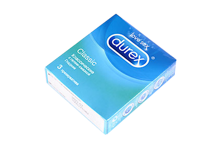 Презервативы «Durex» классические, 3шт