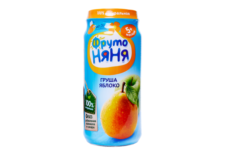 Пюре «ФрутоНяня» Груша и яблоко, 250 г Пюре «ФрутоНяня» Груша и яблоко, 250 г