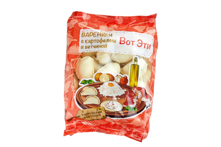 Вареники «Вот эти» с картофелем и ветчиной, 720 г – купить по приятной ...