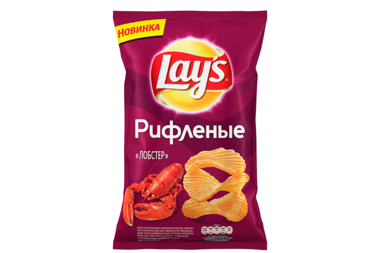 Чипсы «Lay's» рифленые Лобстер, 80 г – купить по приятной цене с ...