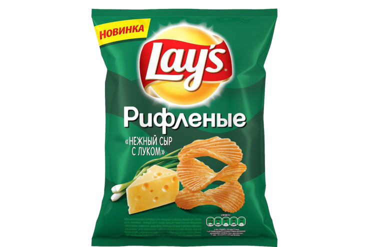 Чипсы «Lay's» рифленые Нежный сыр с луком, 80 г – купить по приятной ...