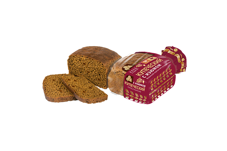Хлеб «Русский хлеб» «Купеческий» с изюмом, в нарезке, 300 г