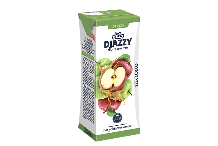 Сок «Djazzy» яблочный, 200 мл