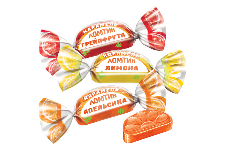 Карамель «Ломтики со вкусами апельсина, лимона и грейпфрута» (упаковка 0,5 кг) Карамель «Ломтики со вкусами апельсина, лимона и грейпфрута» (упаковка 0,5 кг)