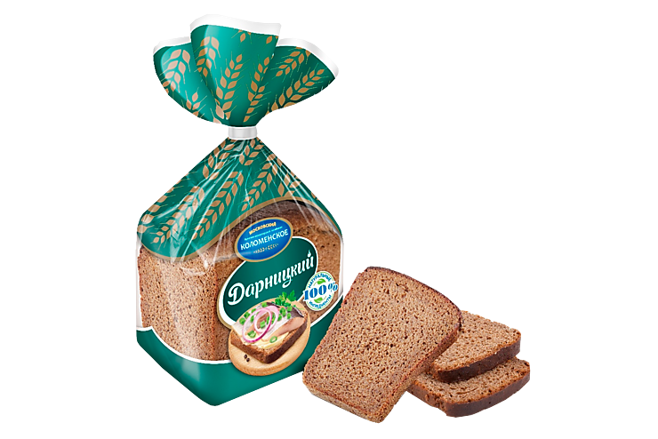 Хлеб Дарницкий формовой «Коломенский» половинка в нарезке, 350 г