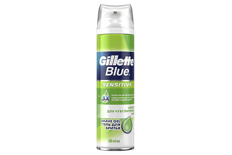 Гель для бритья «Gillette» Blue, для чувствительной кожи, 200 мл