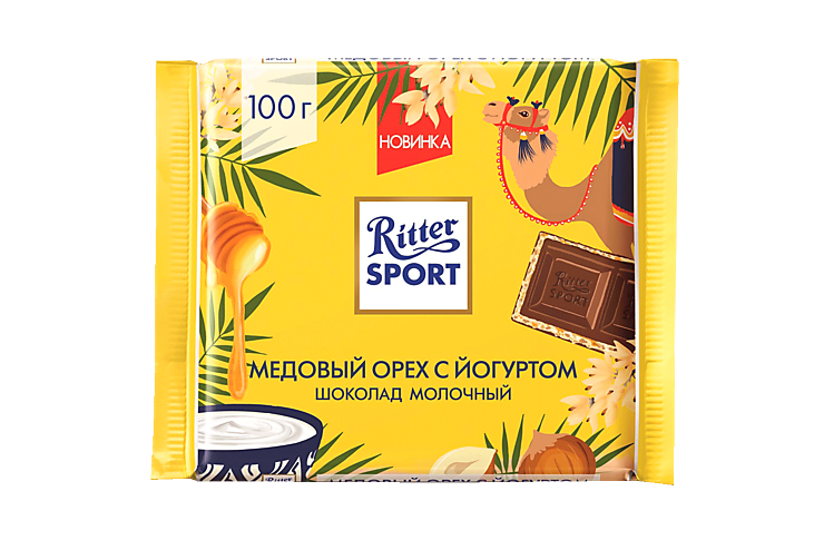 Шоколад «Ritter Sport» Медовый орех с йогуртом, 100 г