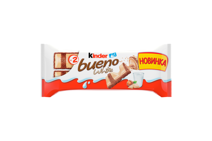 Батончик «Kinder Bueno» White, 39 г Батончик «Kinder Bueno» White, 39 г