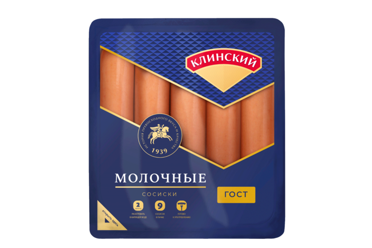 Сосиски «Клинский» Молочные, 530 г Сосиски «Клинский» Молочные, 530 г